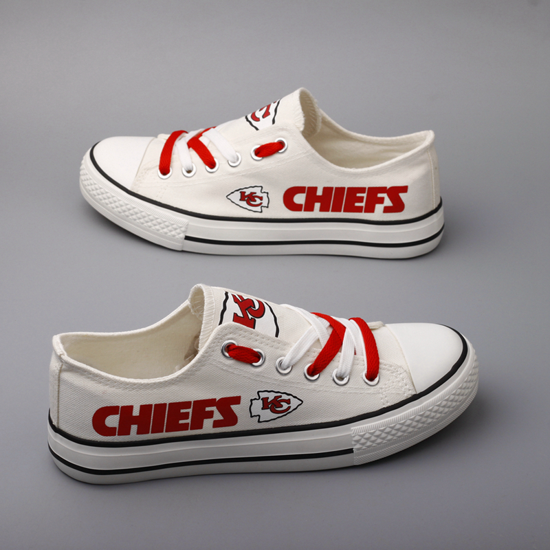 Women's Kansas City Chiefs Repeat Print Low Top Sneakers 003